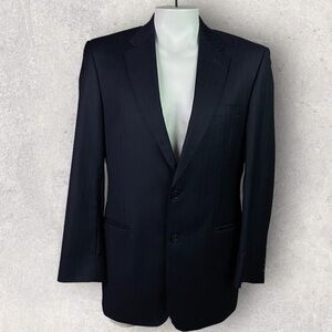 Jos A Bank Signature Gold Navy Pinstripe Sport Coat Blazer Jacket Men’s 41L